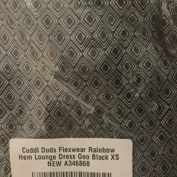 NWT CUDDL DUDS FLEXWEAR RAINBOW HEM LOUNGE DRESS - Picture 12 of 14